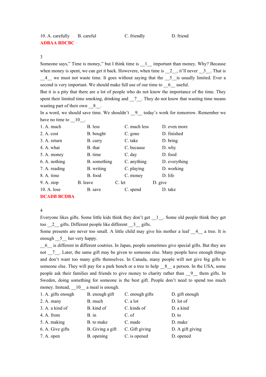 2011最新-电大-英语-完形填空-含新增题_第2页