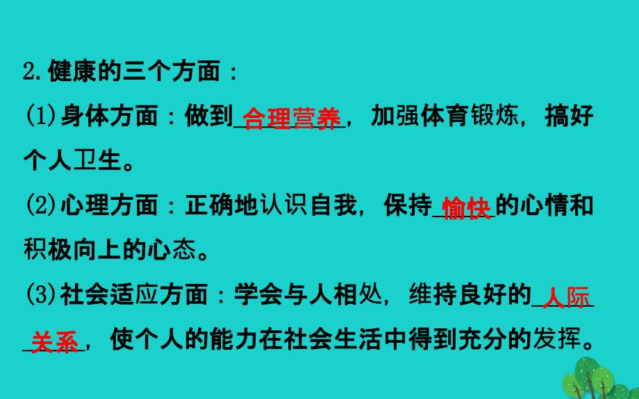 八级生物下册8.3了解自己增进健康习题新 3.ppt_第3页