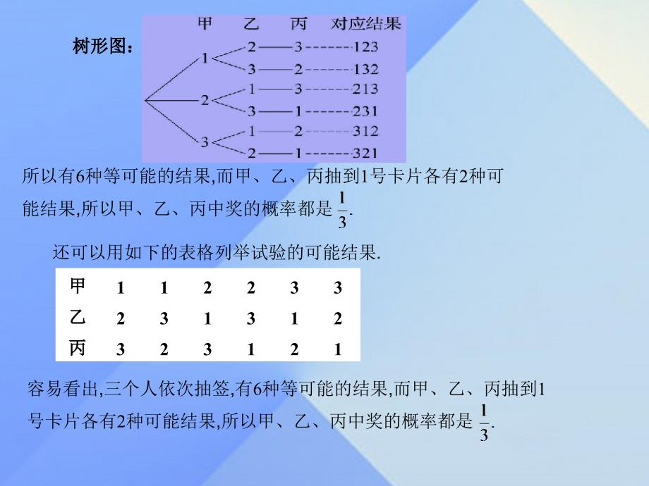 冀教版九年级下册数学用列举法求简单事件的概率课件二_第4页