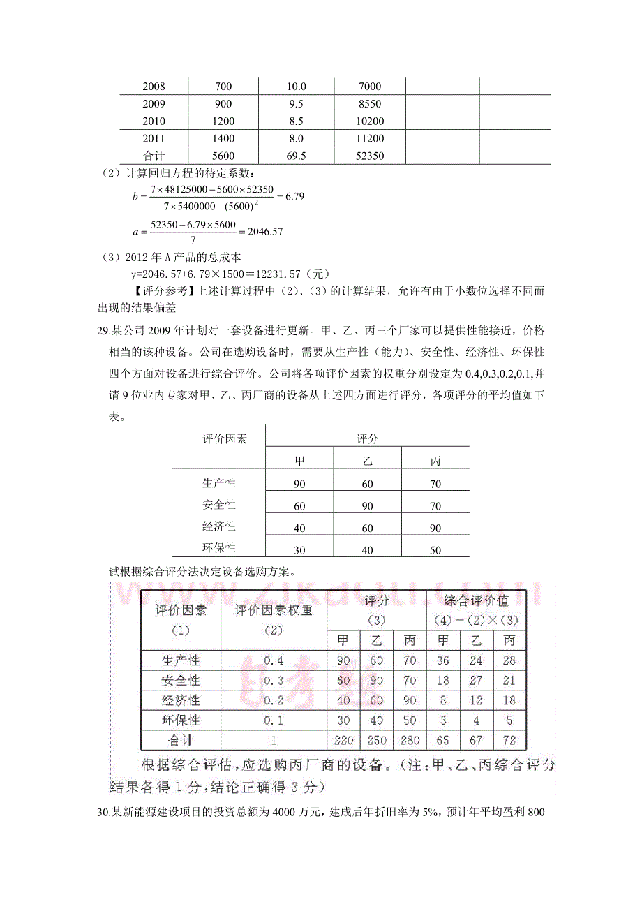 企业管理概论-计算题总结_第2页