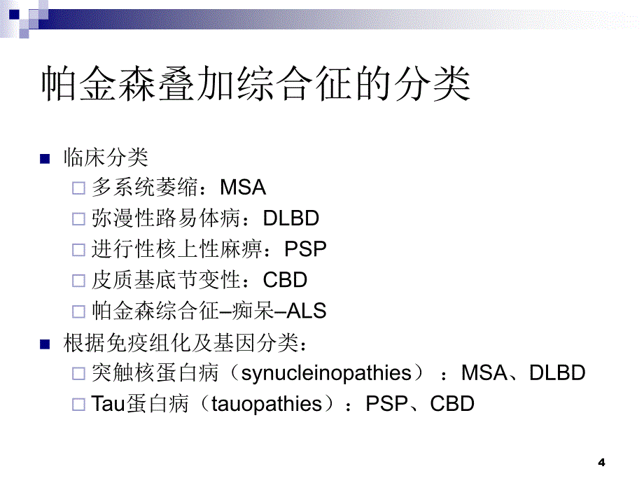 帕金森叠加综合征-PPT参考幻灯片_第4页