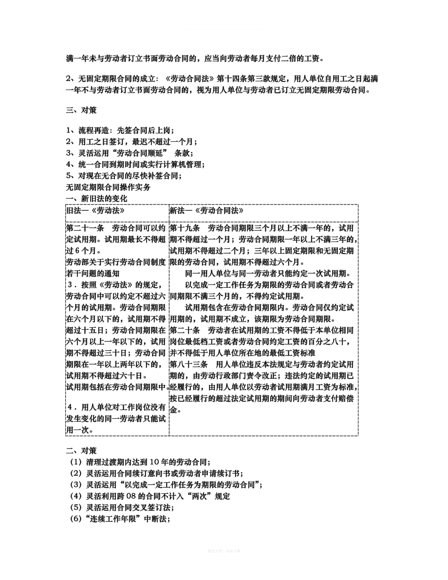 劳动合同法操作实务律师整理版_第3页