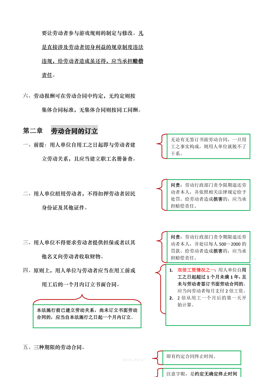 劳动合同法精要分析总结律师整理版_第3页