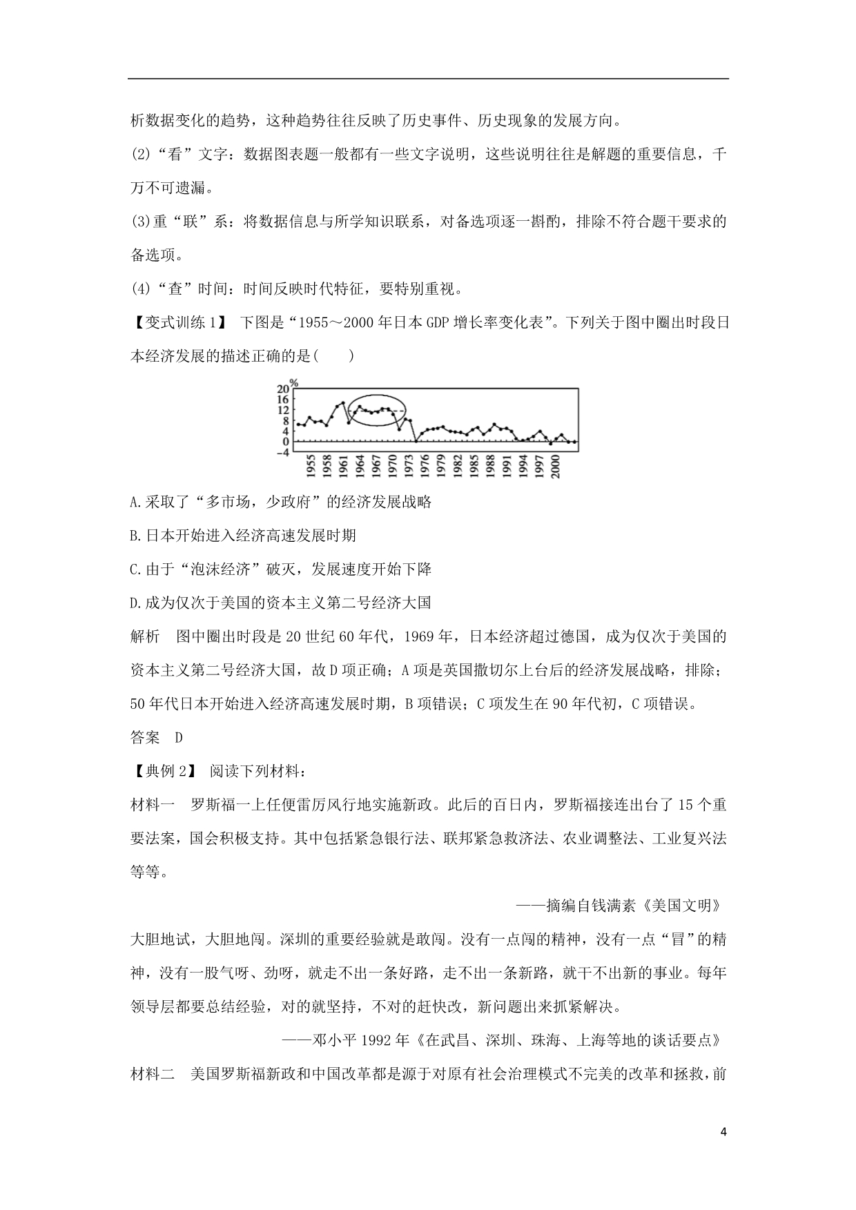 高中历史专题六罗斯福新政与当代资本主义专题总结提升学案人民必修2_第4页