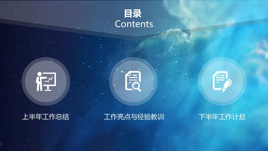 蓝色2020IOS系列商务报告通用ppt模版_第2页