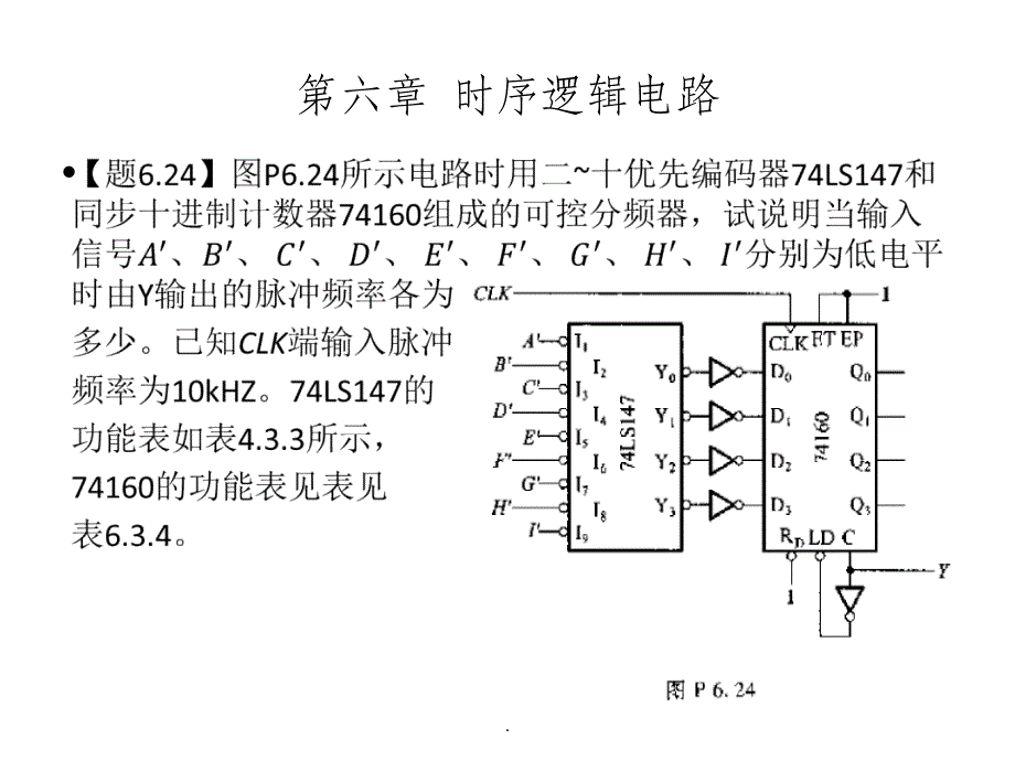 数电第五版(阎石)第六章课后习题及答案ppt课件_第1页