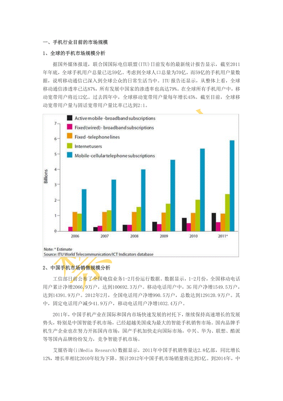 手机行业背景分析_第1页