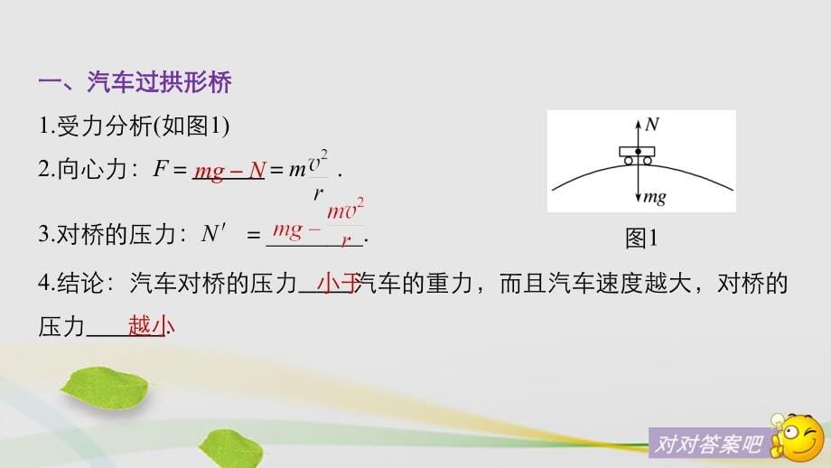 高中物理第二章匀速圆周运动3圆周运动的实例分析4圆周运动与人类文明选学课件教科版必修2_第5页