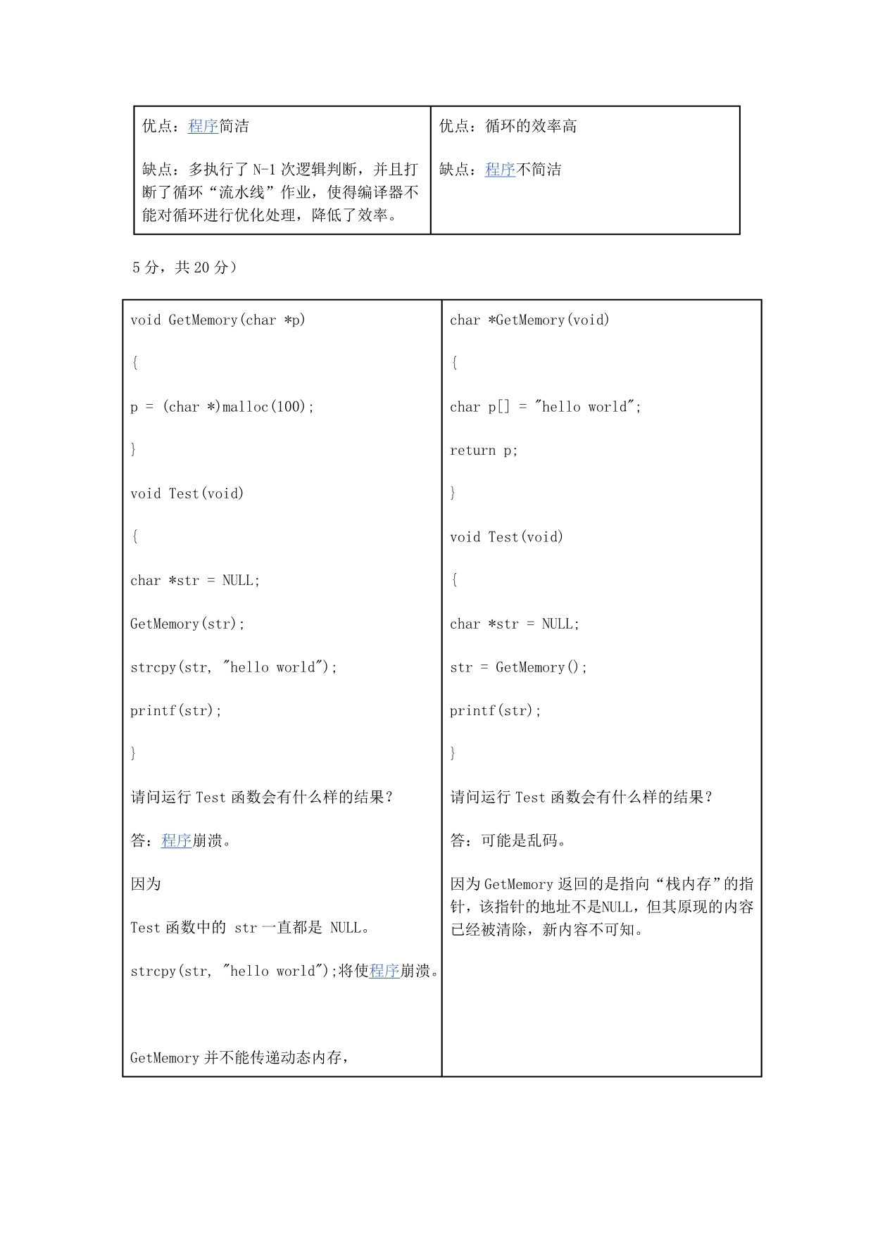 C_C++语言程序设计笔试面试题7_第4页