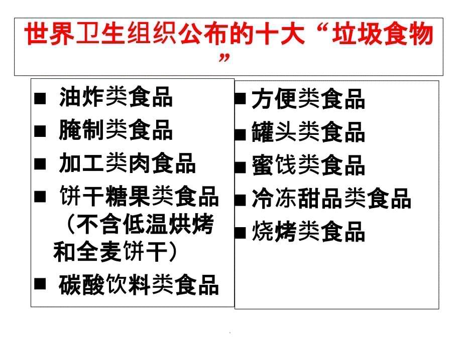 小学垃圾食品的危害班会ppt课件_第5页