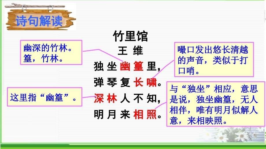 七年级下册第三单元后课外古诗词诵读4首含习题PPT_第5页