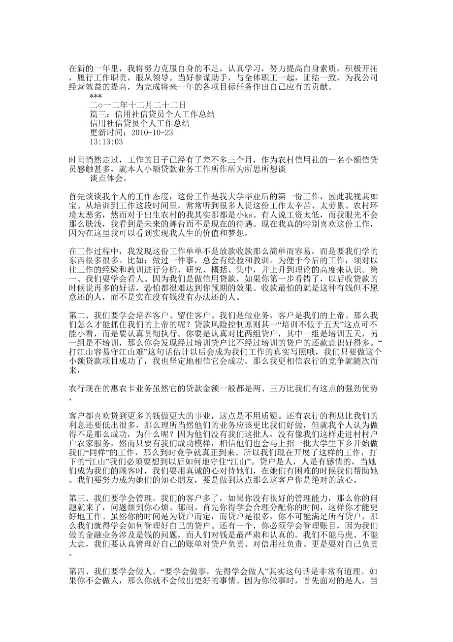 信贷员个人工作的总结.docx_第3页