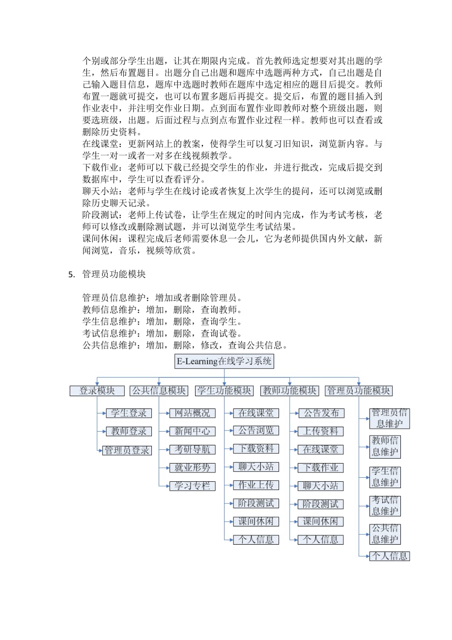 E-Learning在线学习系统需求分析_第2页