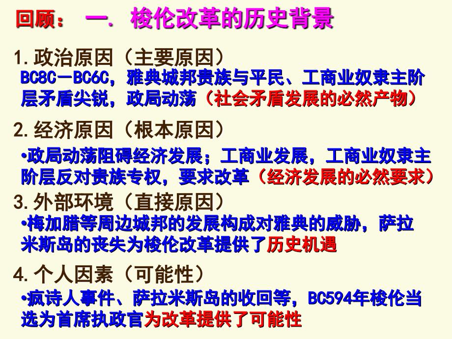 人教版高中历史选修一第一单元第3课雅典民主政治的奠基石 课件_第2页