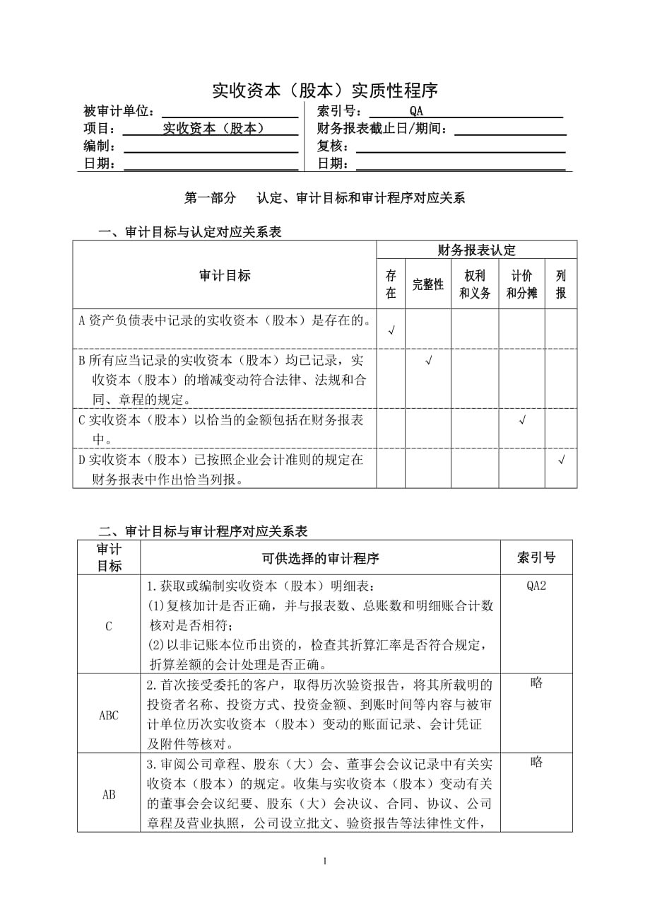 （资本管理）所有者权益类——实收资本_第1页