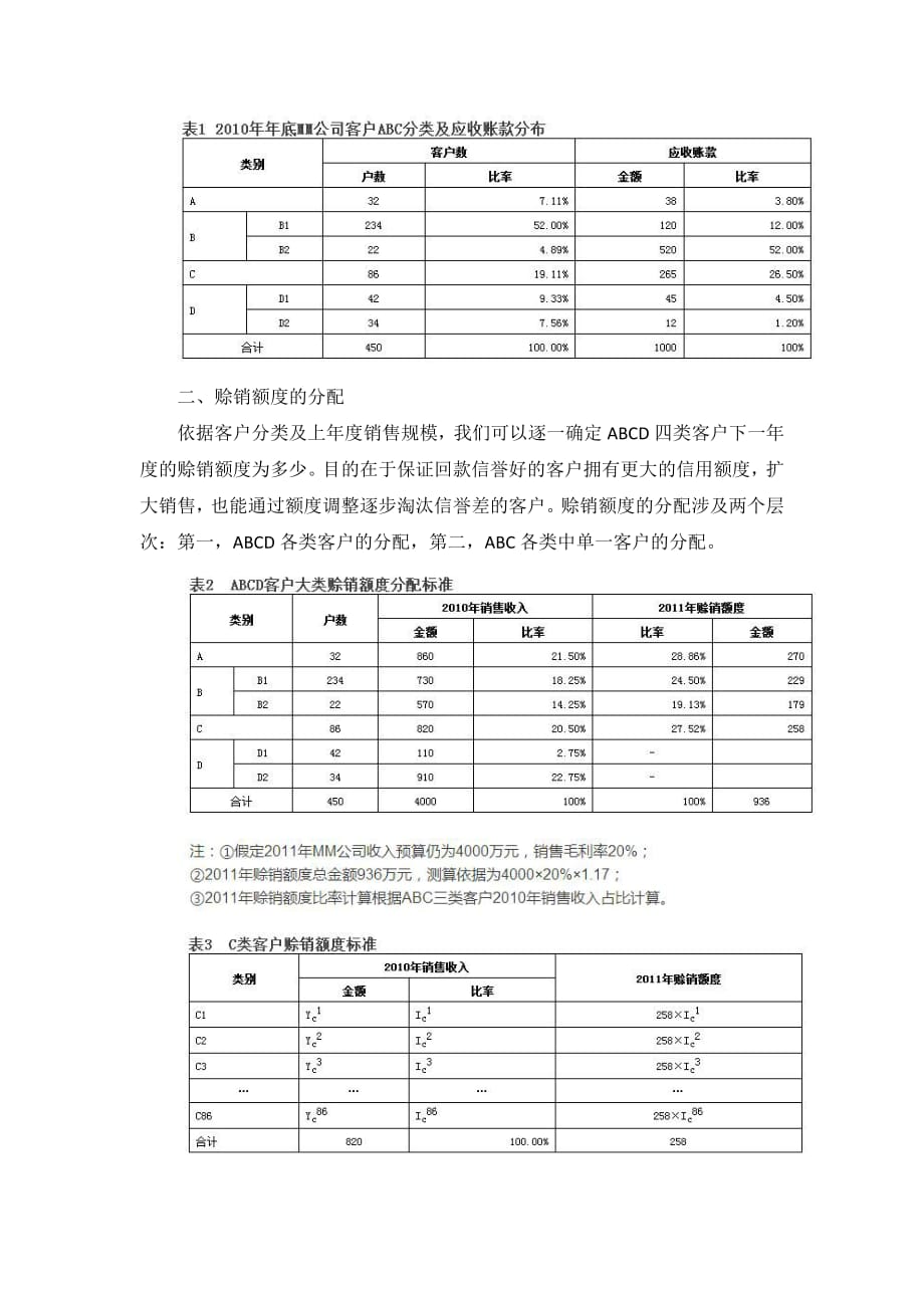 客户ABC分类法实施的案例分析_第2页