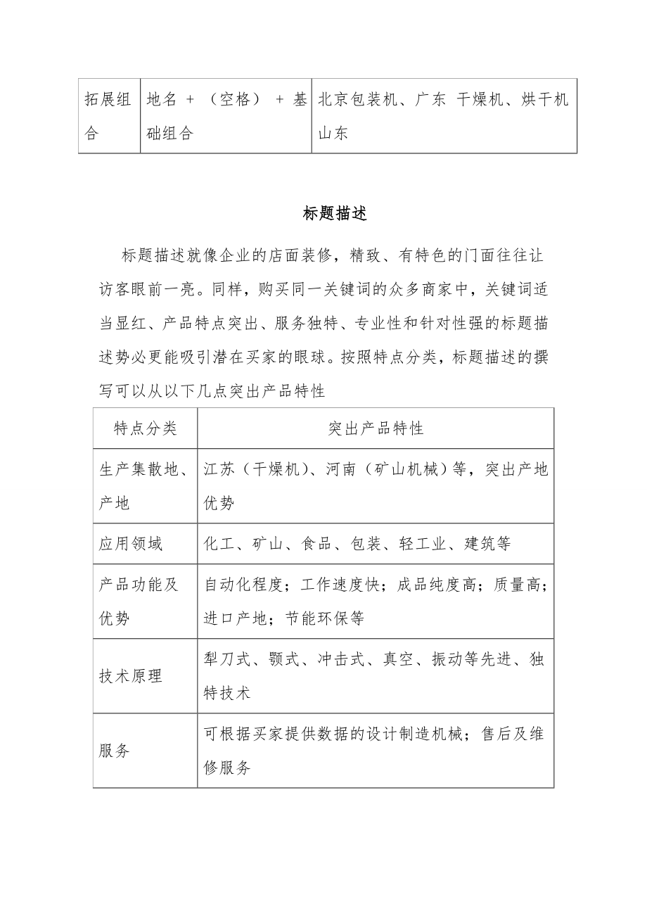 中州重工产品关键词培训资料可行性实施计划书_第2页