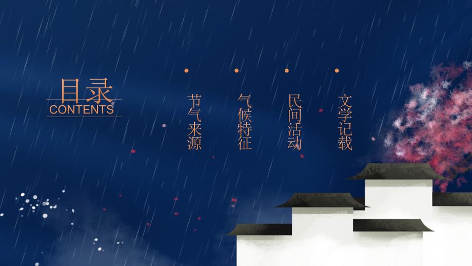 蓝色传统节日二十四节气谷雨介绍PPT模板_第2页