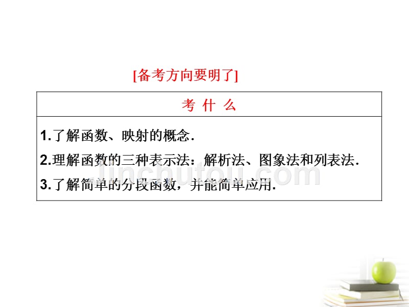 高考数学 第二章第一节函数及其表示课件 新人教A.ppt_第2页