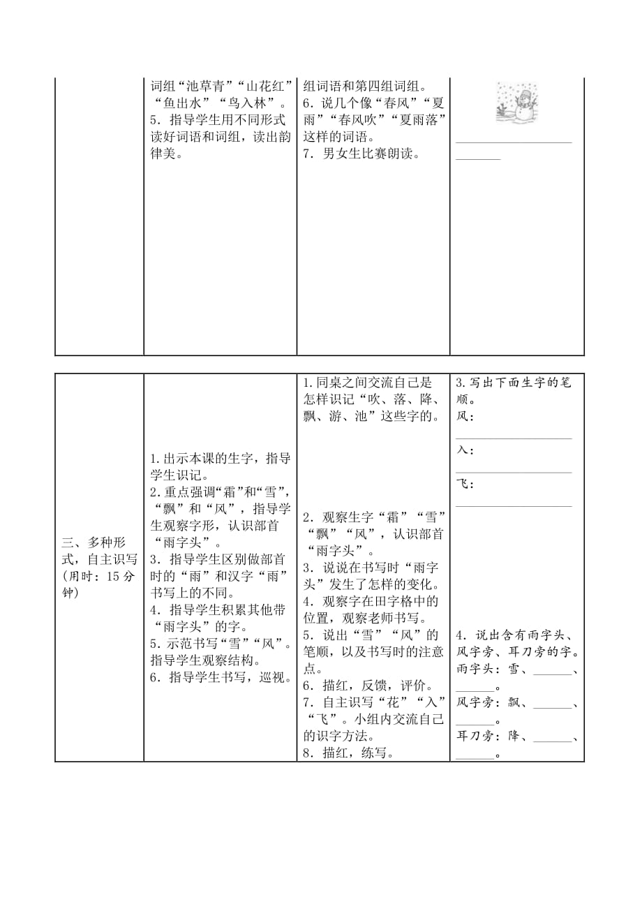 新编新人教版一年级下册语文-第1单元导学案_第2页