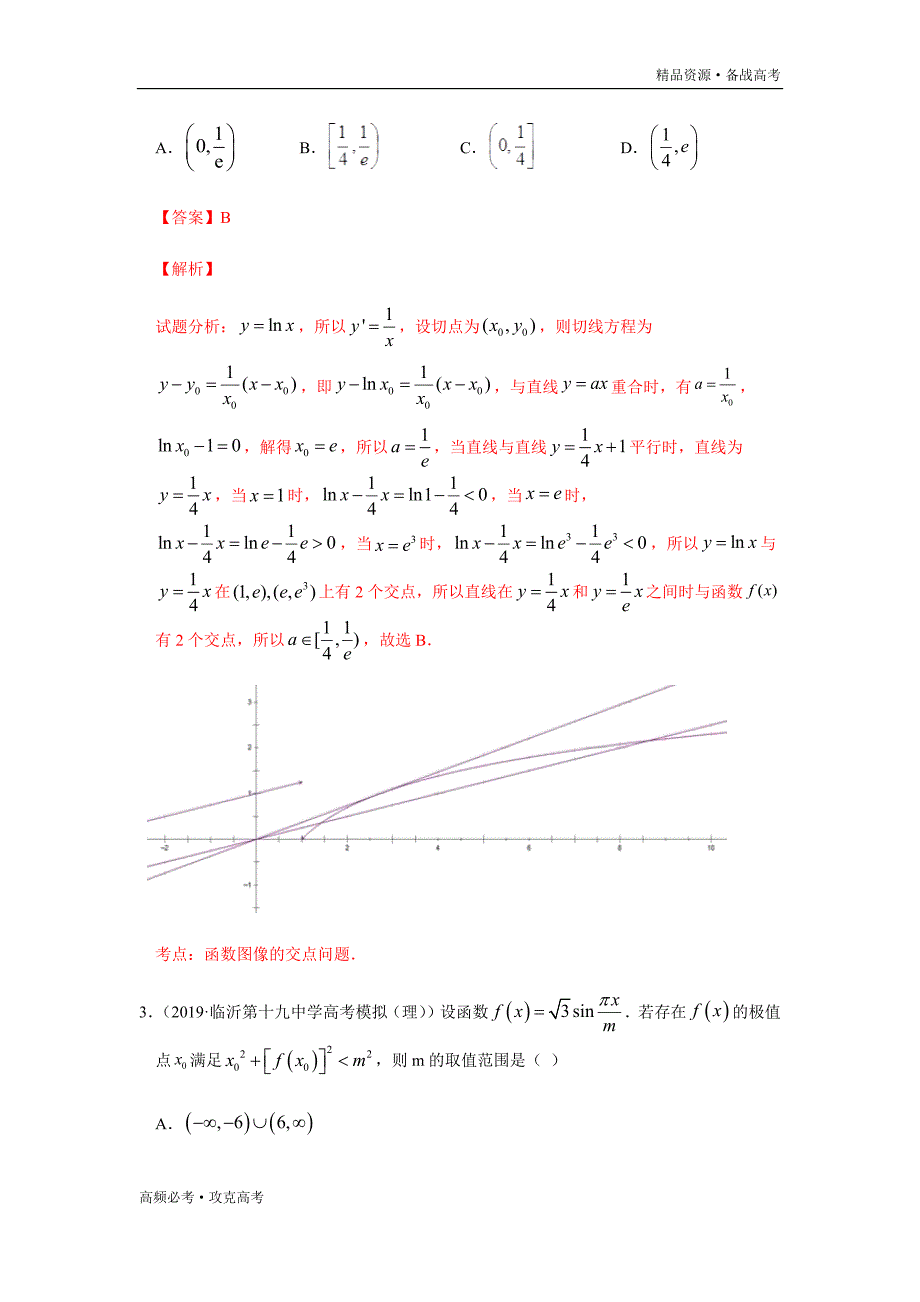 2020年高考理科数学热点04 导数及其应用（教师版）_第3页