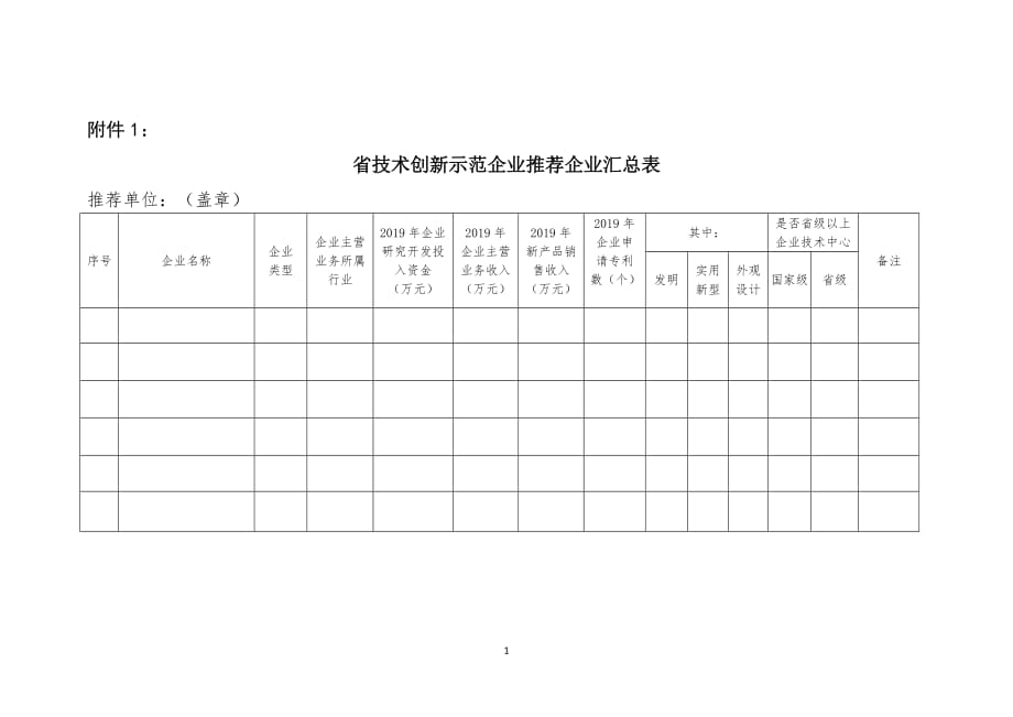 黑龙江省技术创新示范企业申报材料_第1页
