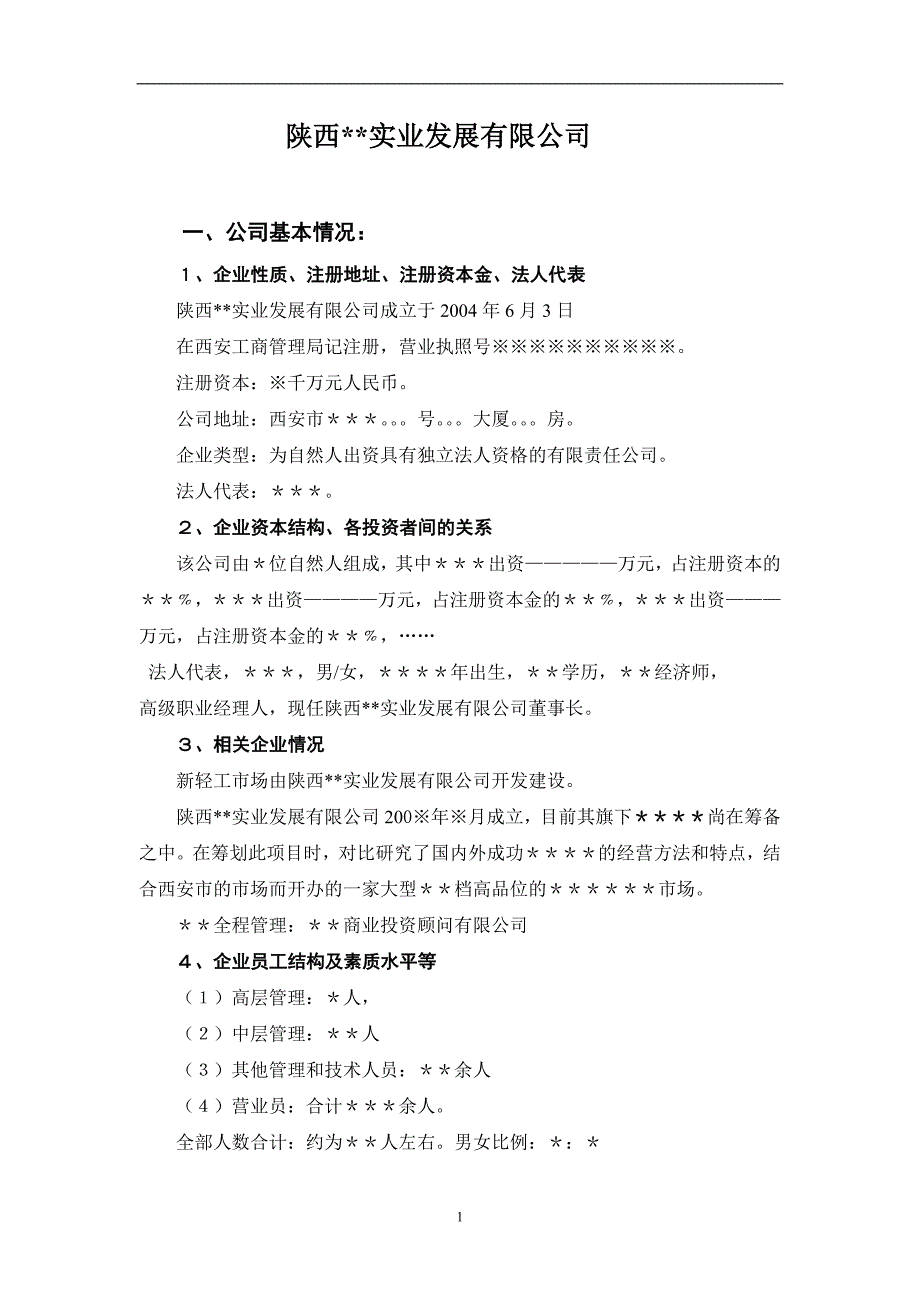 （地产市场分析）西安商城地产项目银行融资报告_第1页