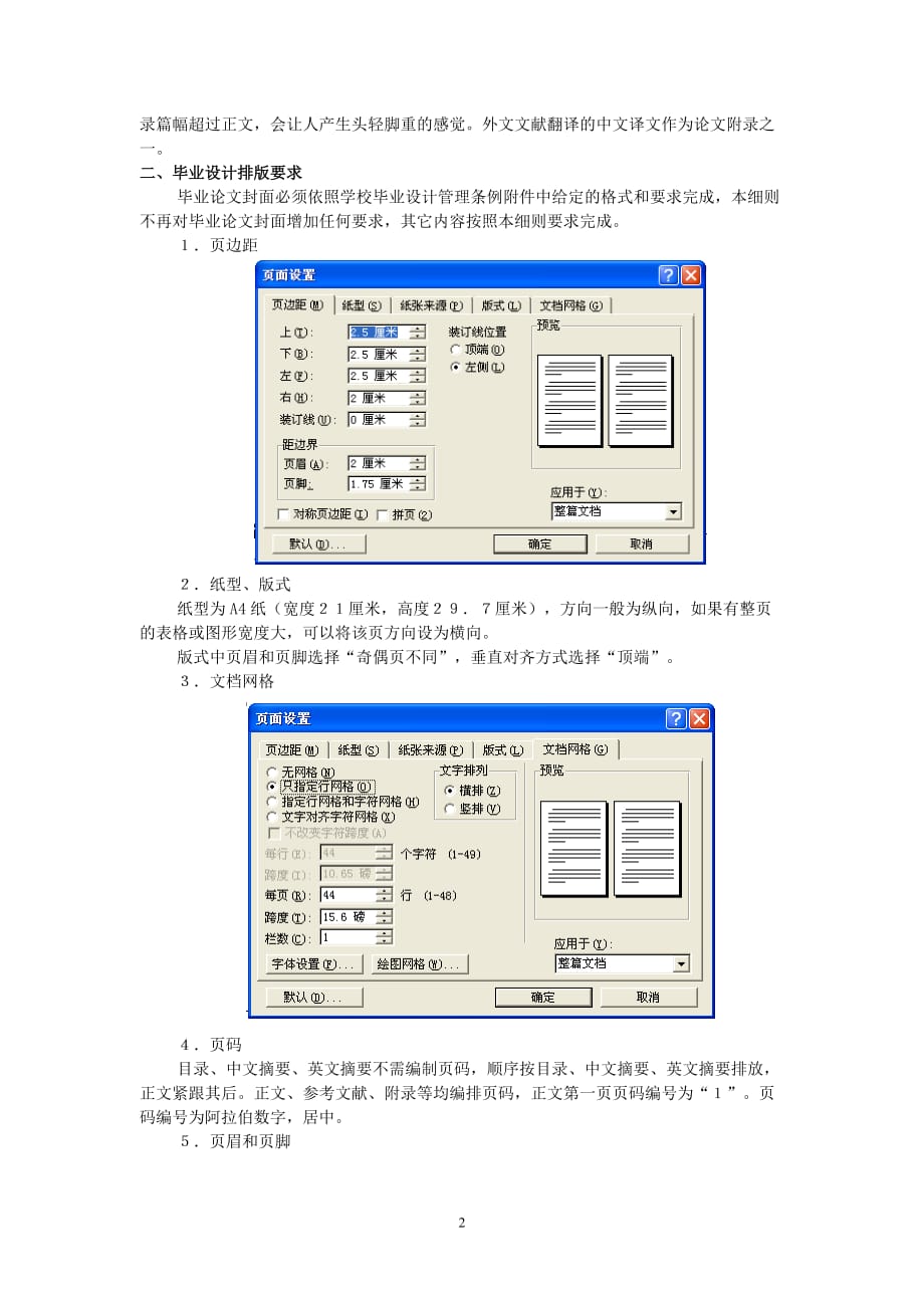 （电力行业）毕业论文撰写细则上海电力学院_第2页