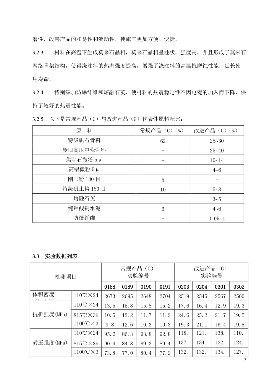 循环流化床锅炉(CFB)耐磨耐火浇注料性能改进研究_第3页