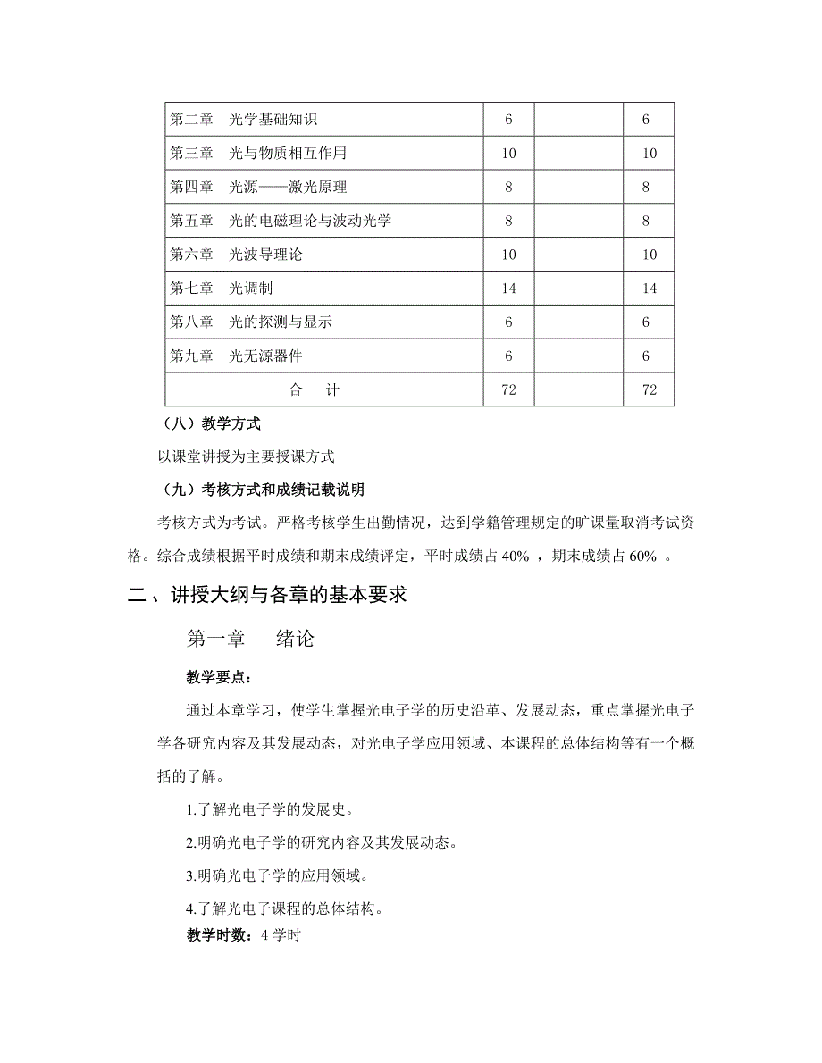 （电子行业企业管理）光电子学教学大纲规范_第2页