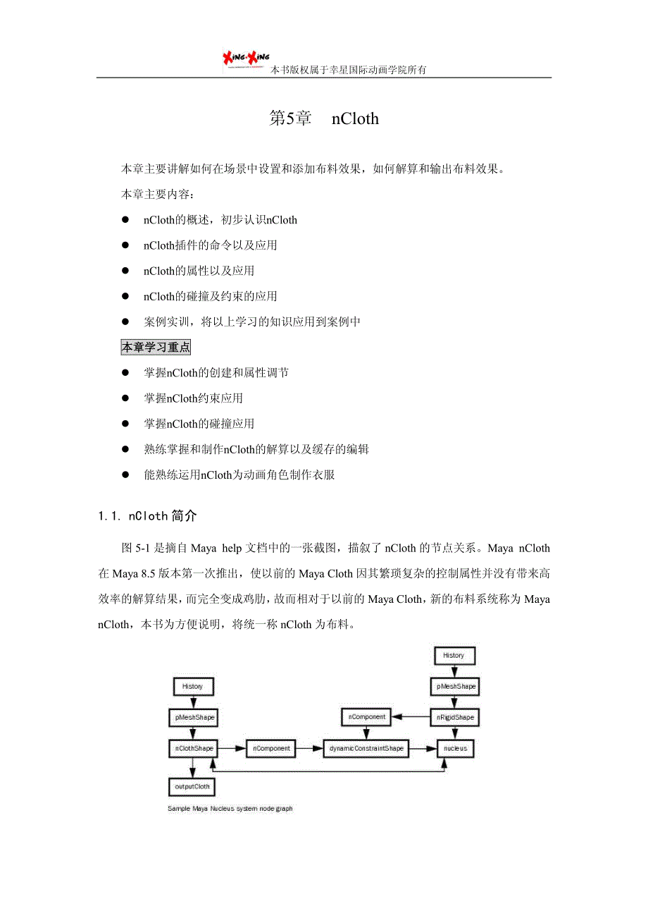 maya特效教程：nCloth_第1页