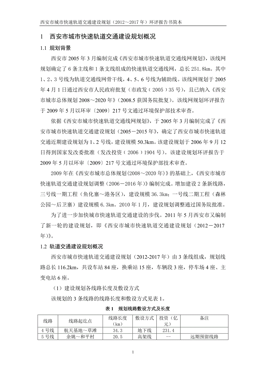 （城市规划）西安市城市快速轨道交通建设规划概况_第1页