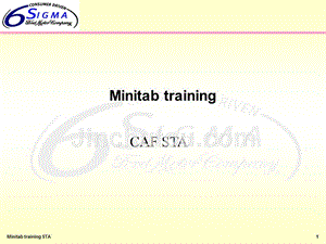 Minitab training