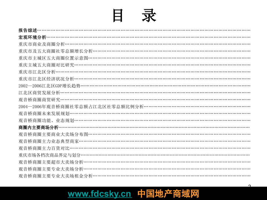 2007年重庆创意时尚广场市调及定位策划报告_第2页