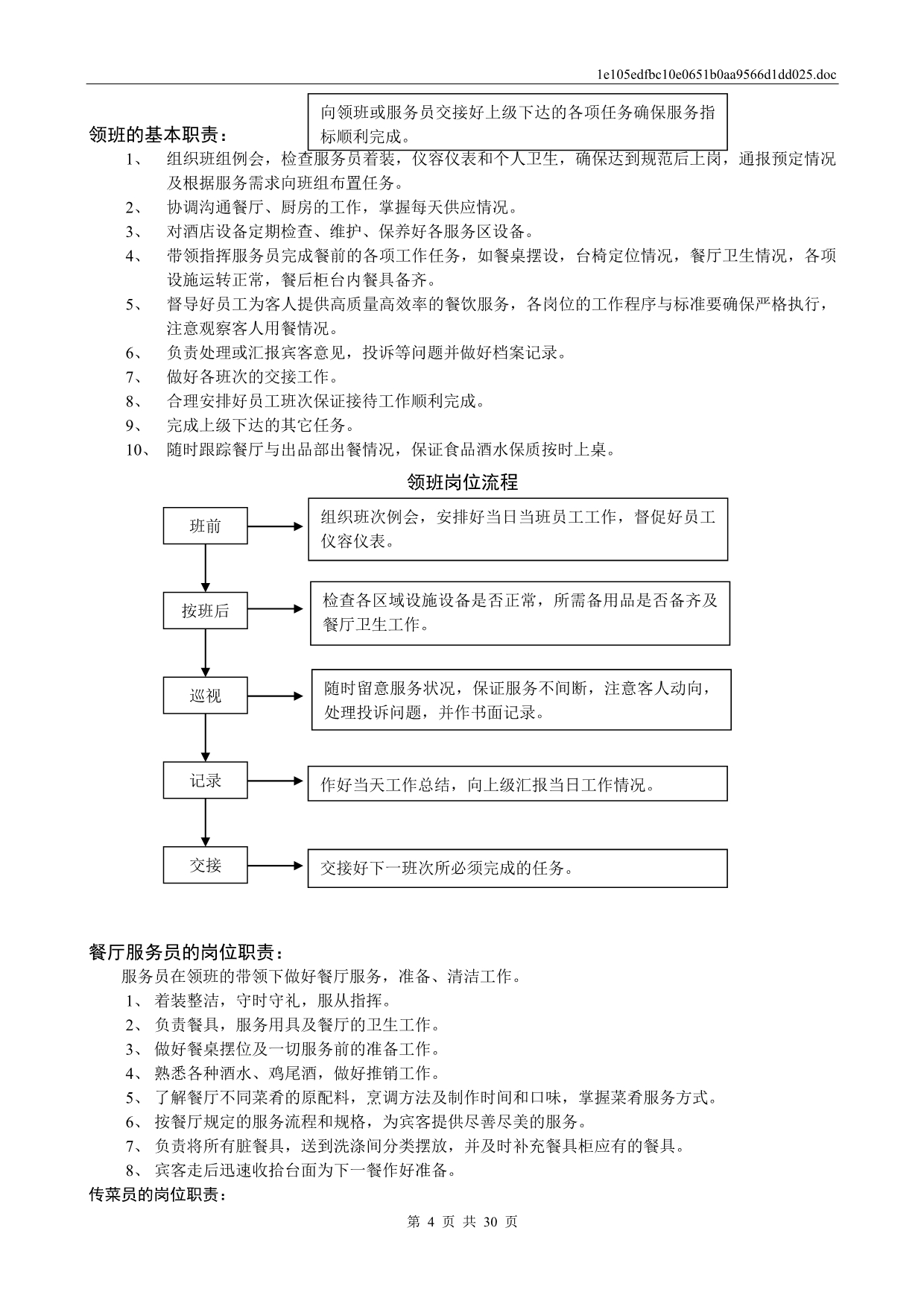 （餐饮管理）餐饮部结构及岗位要求_第4页