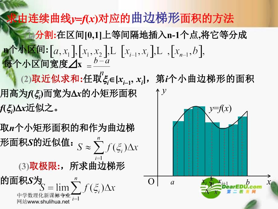 高中数学1.5定积分的概念课件2新人教A选修.ppt_第2页