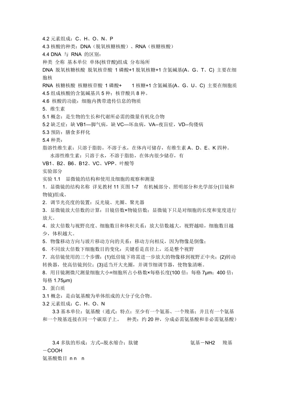 （生物科技行业）上海市生物学业水平考试考纲_第3页