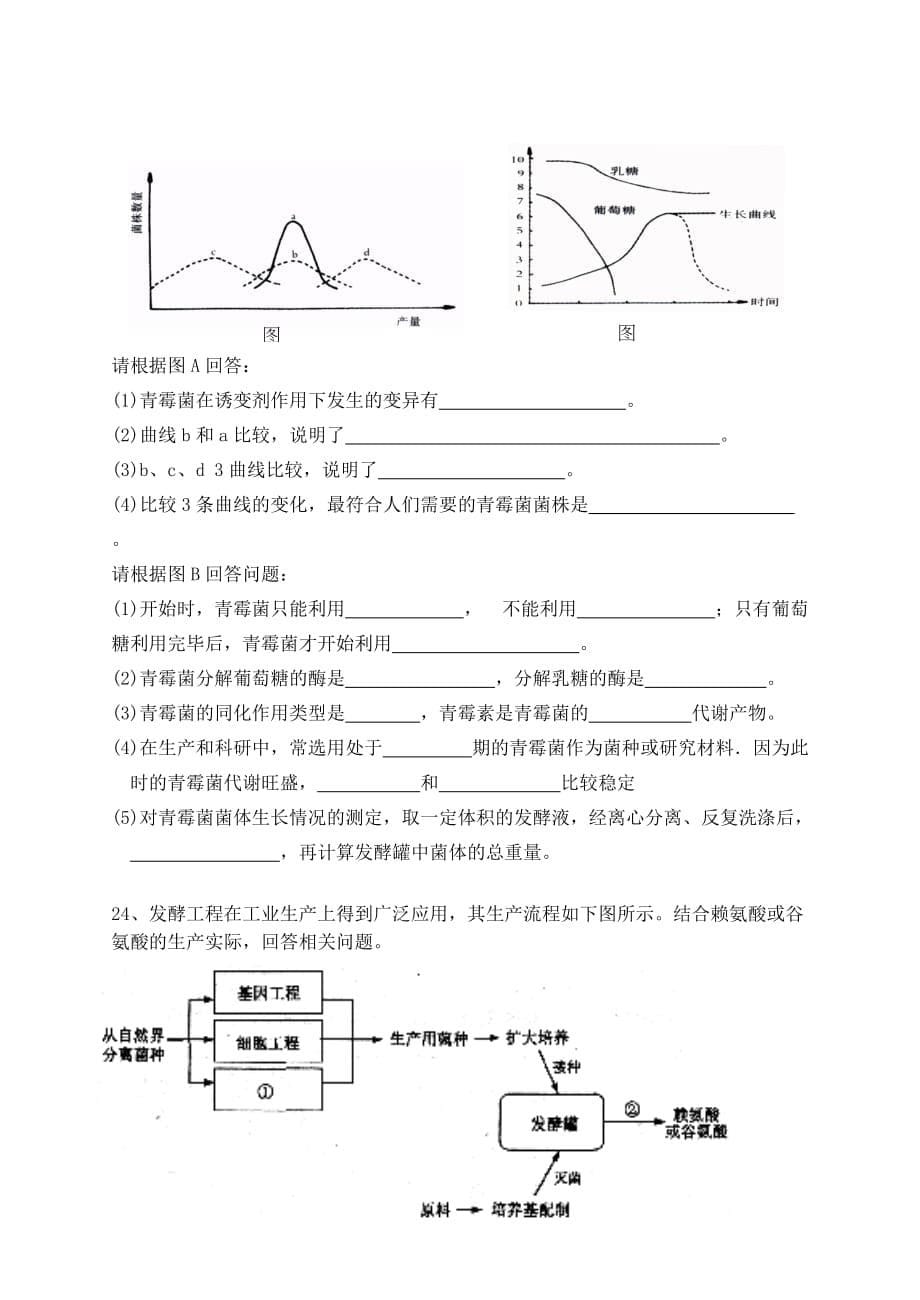 （生物科技行业）四微生物与发酵工程能力测试题_第5页