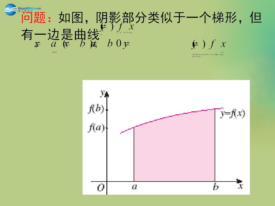 高中数学第四章第1.1节定积分的背景面积和路程问题北师大选修.ppt_第2页