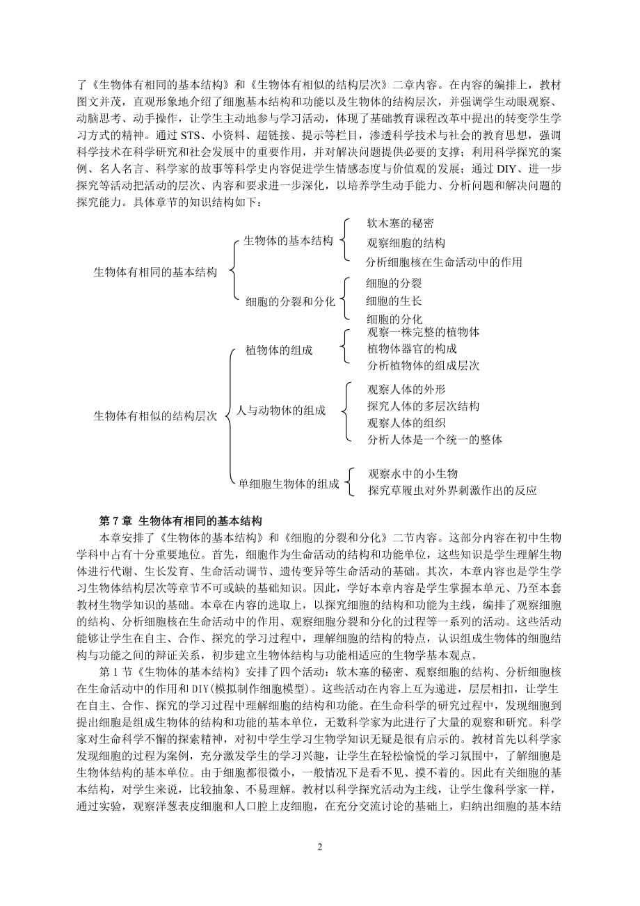 （生物科技行业）苏科版义务教育课程标准生物教材培训资料_第2页