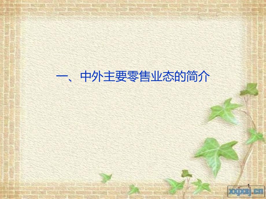 零售业态案例PPT课件.ppt_第1页