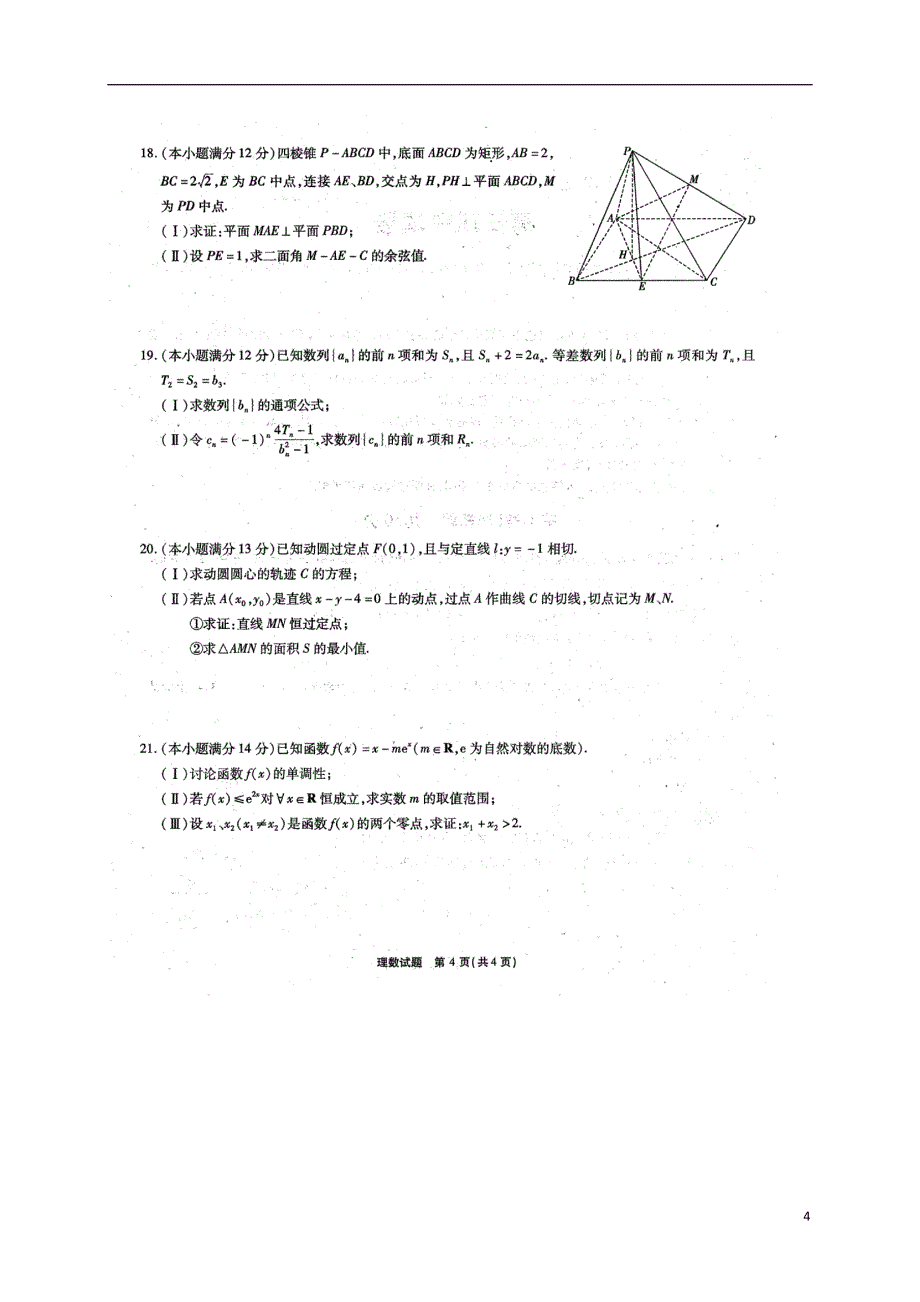 山东高三数学调研理 .doc_第4页