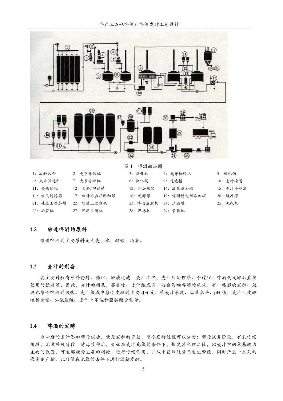 （建筑工程设计）课程设计(生物工程)_第5页