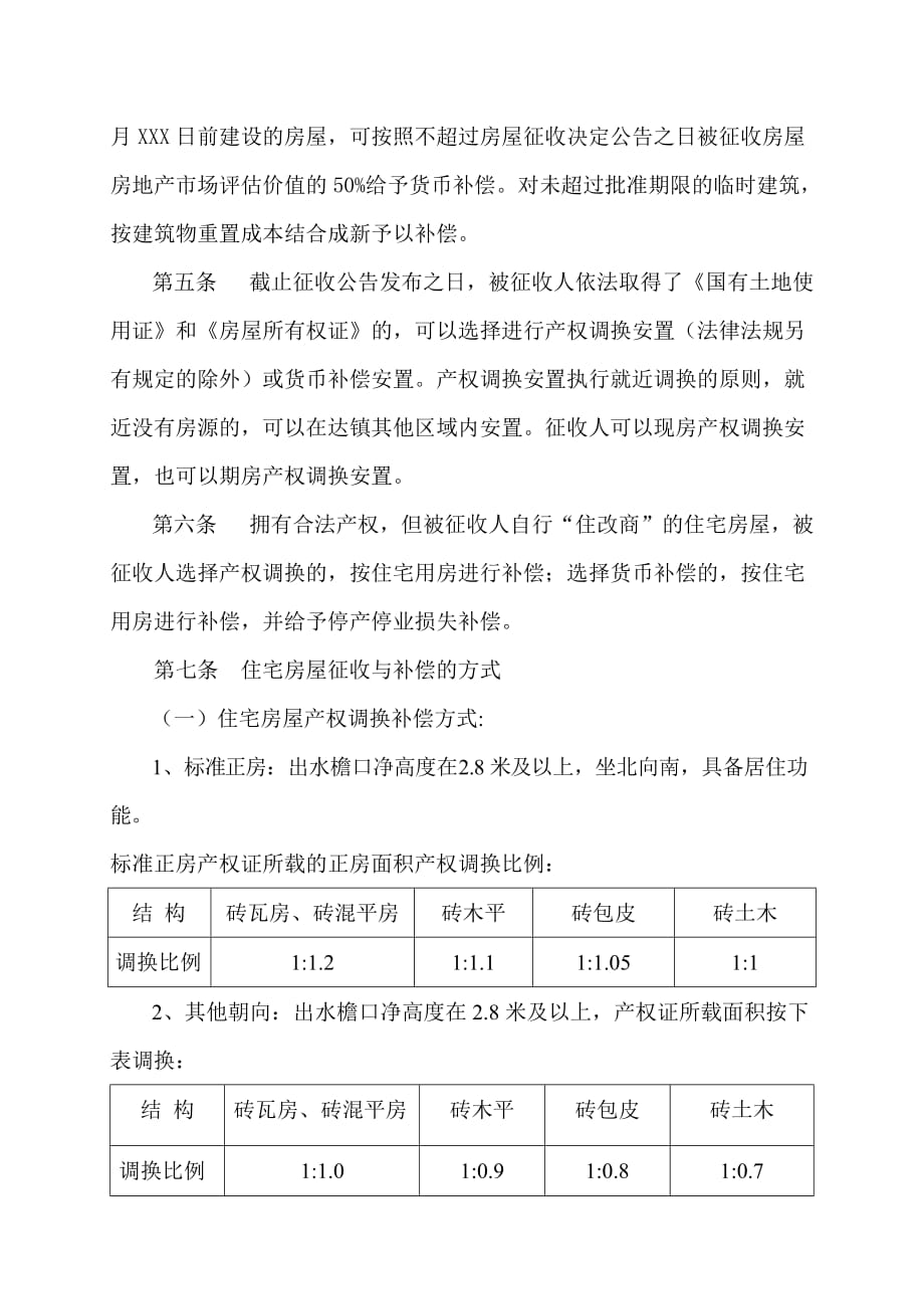 （房地产管理）房屋征收与补偿安置暂行办法_第2页