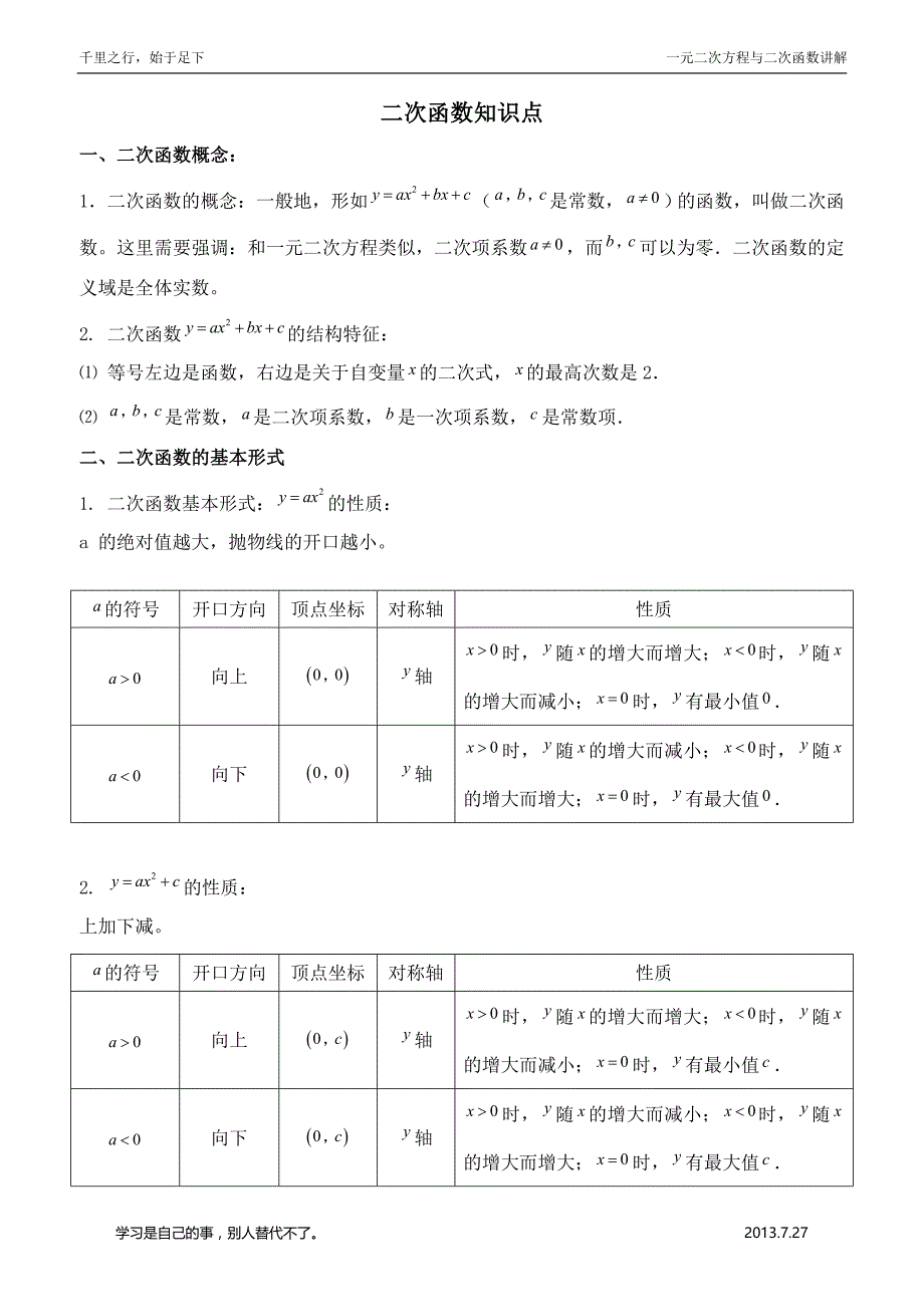 一元二次方程的复习知识点与易错题.doc_第3页