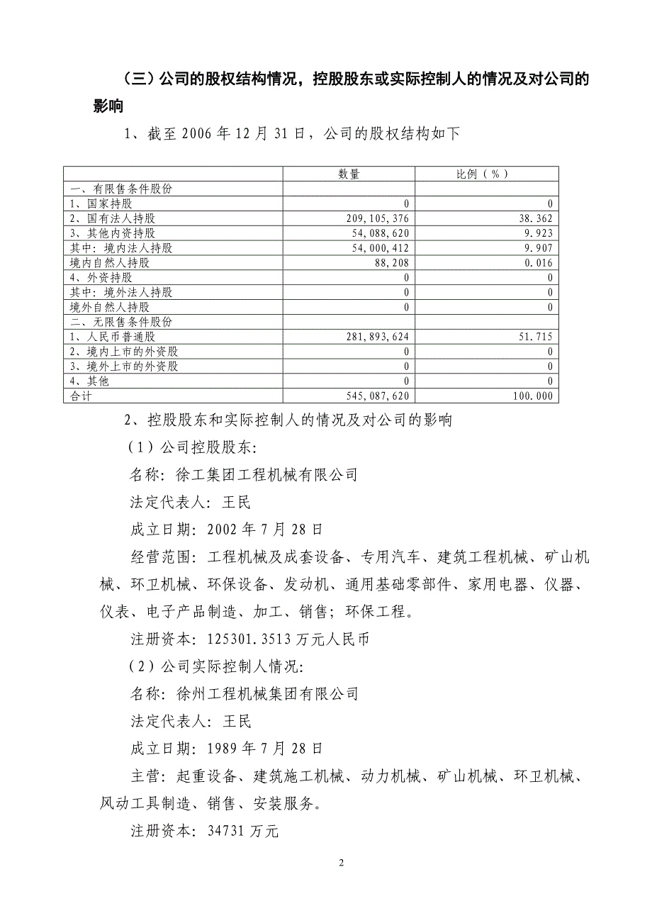 （机械制造行业）徐州工程机械科技股份有限公司_第2页