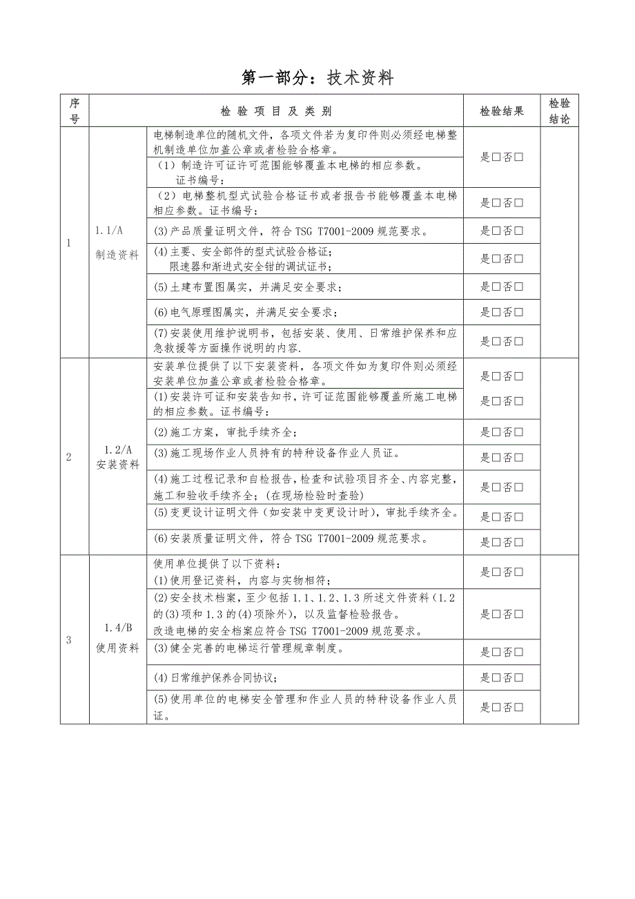 无机房检验位置有机房电梯监督自检报告_第4页