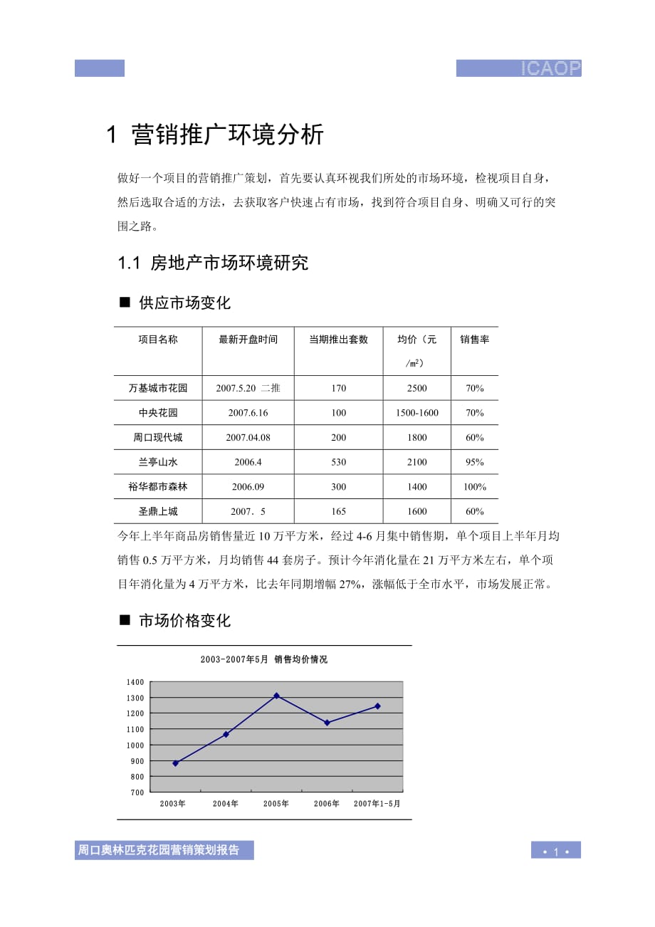 （房地产市场分析）房地产市场环境研究_第1页