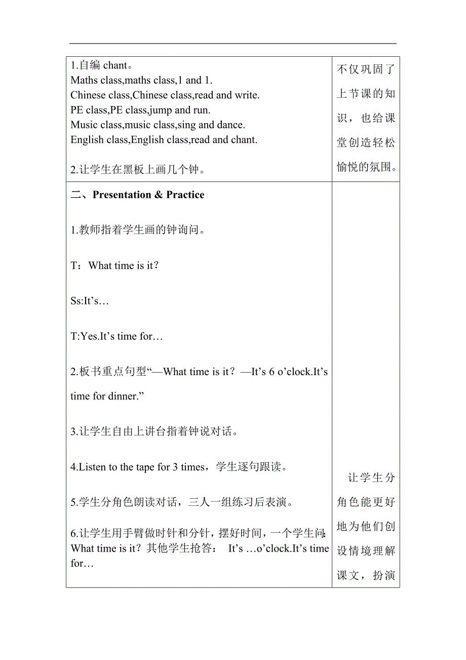 人教版（PEP）2019-2020年四年级英语下册教案 Unit 2分课时（1）_第4页