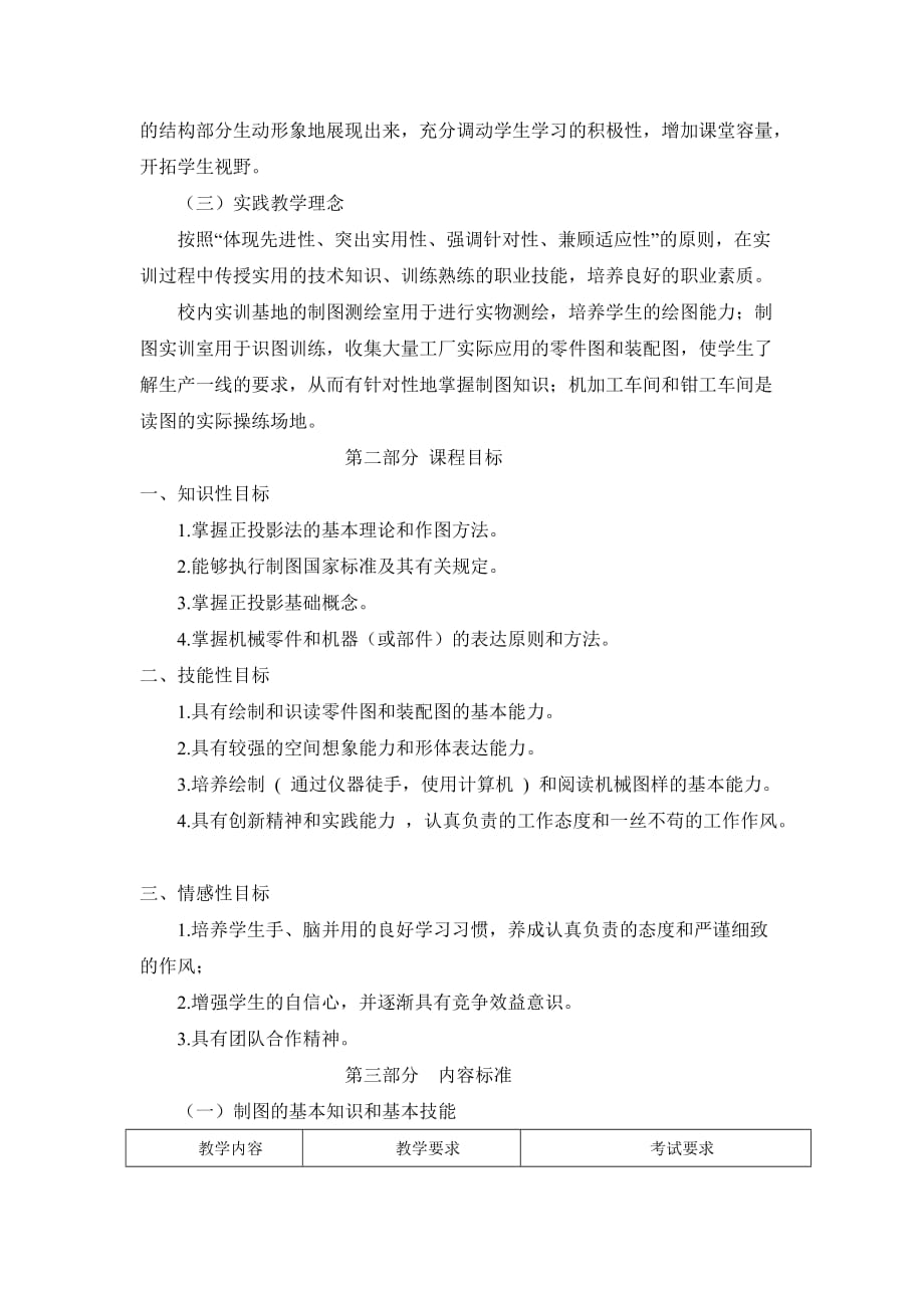 《机械制图》的课程标准.doc_第3页